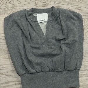3.1 Phillip Lim Gray V-Neck Sweater